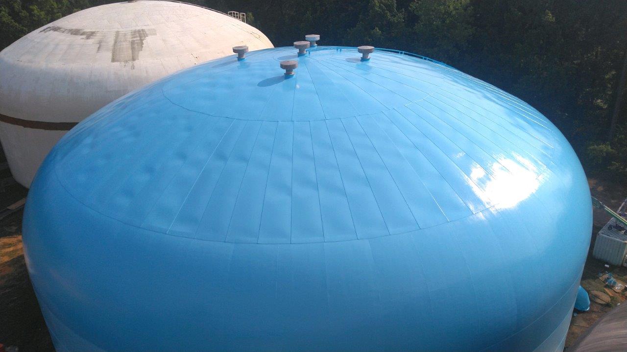Finished Coating on Water Tank